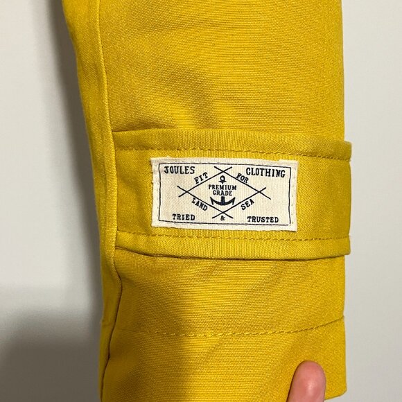 Joules Womens Right As Rain Jacket Size 2 Coastal Nautical Fisherman Harborside - Picture 3 of 12